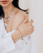 Swell Bracelet in Silver - Corail Blanc