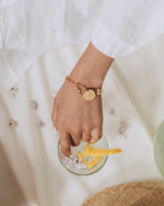 Swell Bracelet in Gold - Corail Blanc