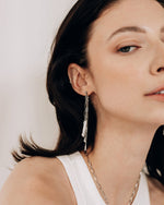 Trellis Earrings in Silver - Corail Blanc