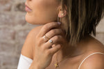 Maria Silver Earrings - Corail Blanc