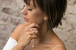 SKY Single Stone in Silver - Corail Blanc