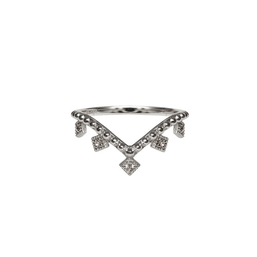 Juliette IV in Silver - Corail Blanc