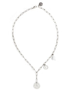 Botani Necklace in Silver - Corail Blanc