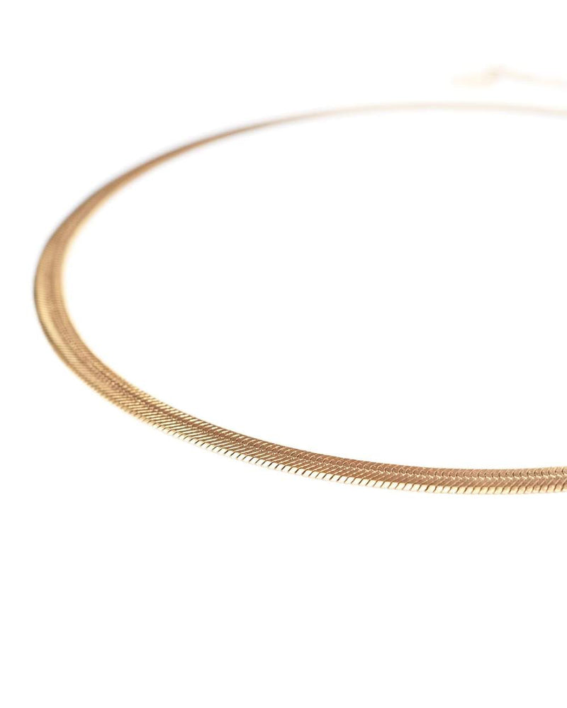 Cobra Necklace in Gold - Corail Blanc