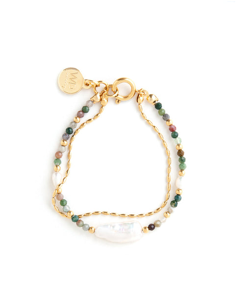 Giardino Bracelet in Gold - Corail Blanc