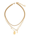 Paola Necklace in Gold - Corail Blanc