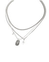 Paola Necklace in Silver - Corail Blanc