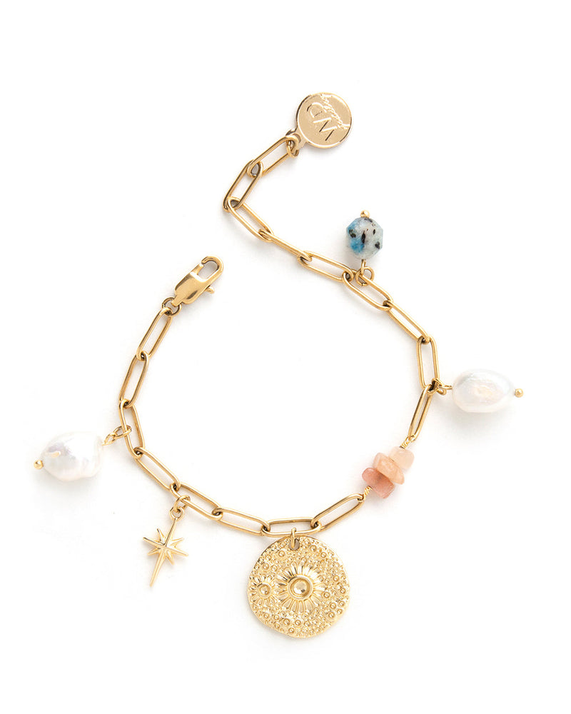 Swell Bracelet in Gold - Corail Blanc