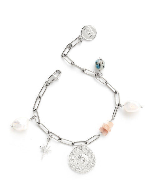 Swell Bracelet in Silver - Corail Blanc