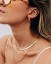 Cobra Necklace in Gold - Corail Blanc