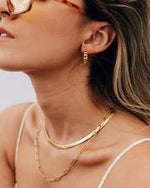 Cobra Necklace in Gold - Corail Blanc