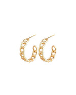 Cubano Hoop Earrings in Gold - Corail Blanc