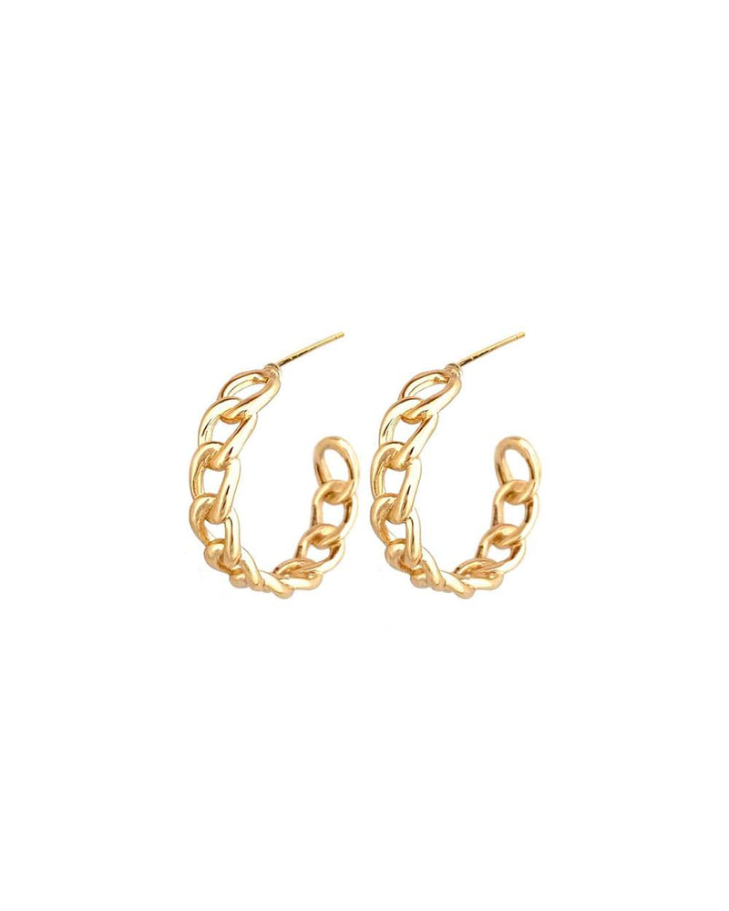 Cubano Hoop Earrings in Gold - Corail Blanc