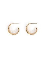 Cubano Hoop Earrings in Gold - Corail Blanc