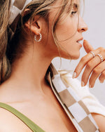 Cubano Hoop Earrings in Silver - Corail Blanc