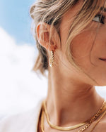Spin Hoop Earrings in Gold - Corail Blanc