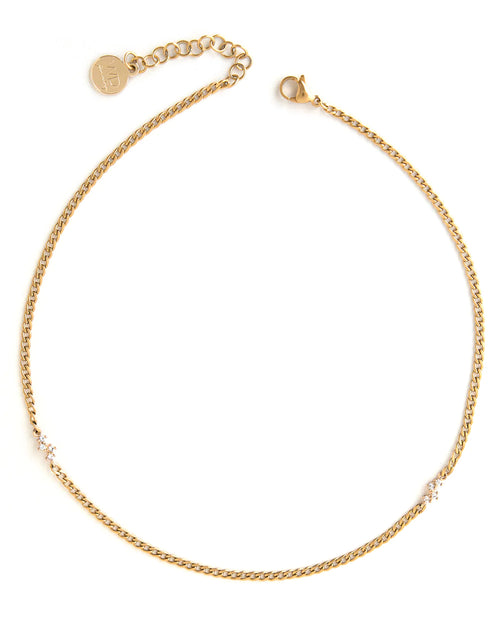 Strada Necklace in Gold - Corail Blanc