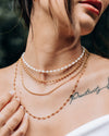 Strada Necklace in Gold - Corail Blanc