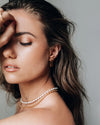 Filet Pearl Necklace in Gold - Corail Blanc
