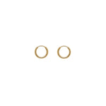 Cara Hugger Hoops in Gold - Corail Blanc