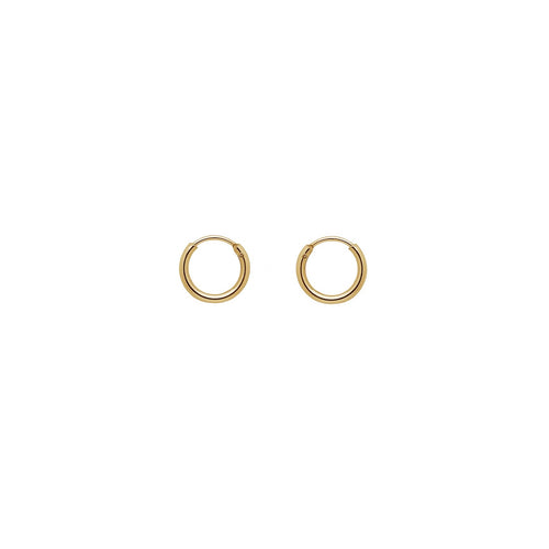 Cara Hugger Hoops in Gold - Corail Blanc