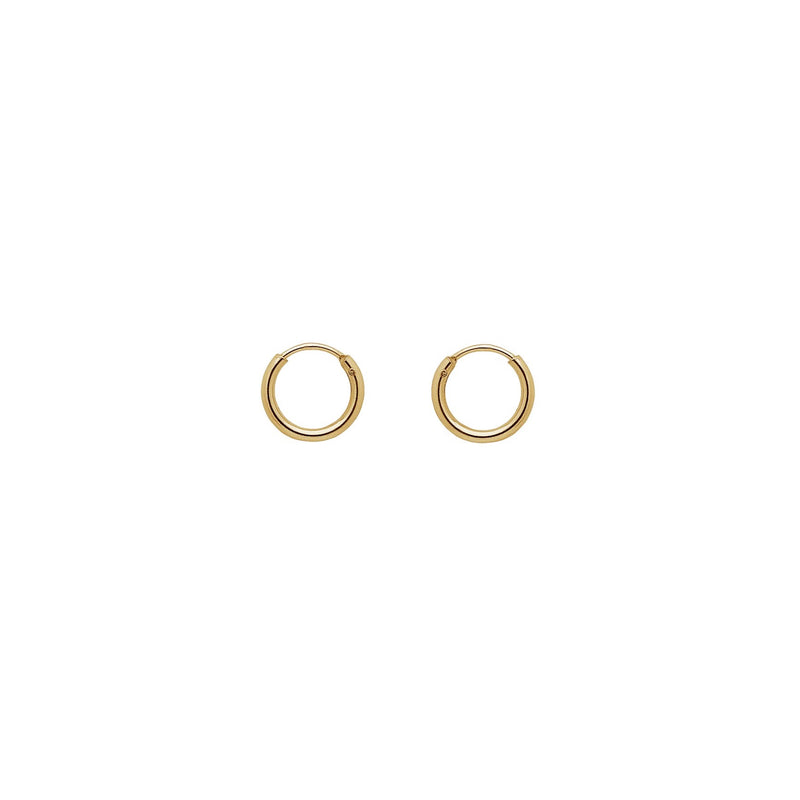 Cara Hugger Hoops in Gold - Corail Blanc