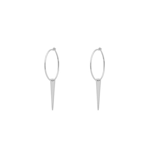 Mae Earrings in Silver - Corail Blanc
