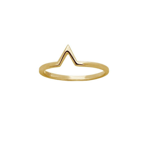 Ella Open Triangle in Gold - Corail Blanc