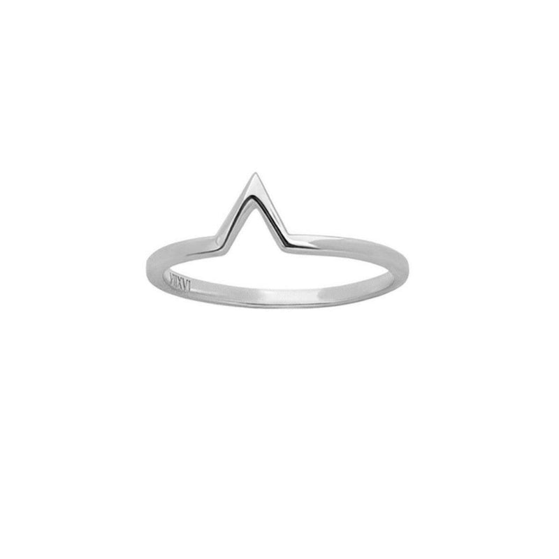 Ella Open Triangle in Silver - Corail Blanc