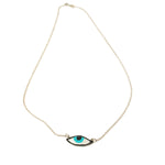 Nazar Pendant Necklace in Silver - Corail Blanc