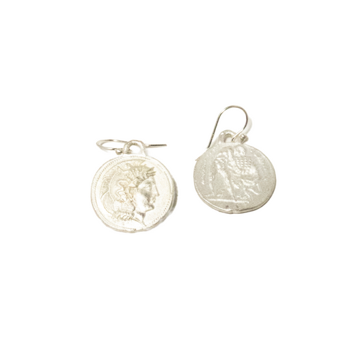 Artemis Earrings in Silver - Corail Blanc