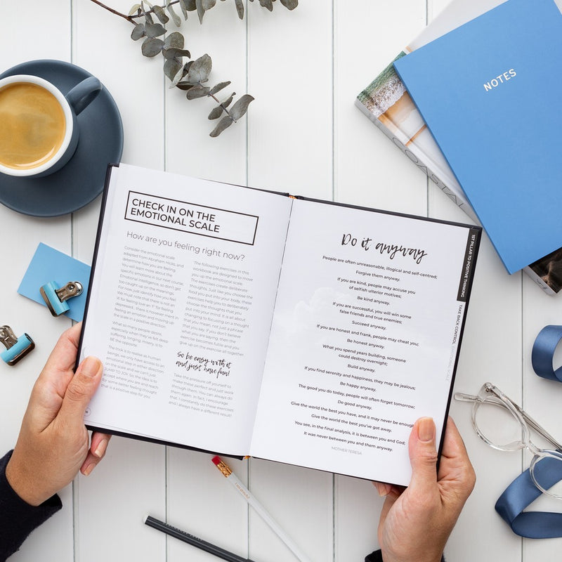 The ART of Positive Thinking Workbook and Journal - Corail Blanc