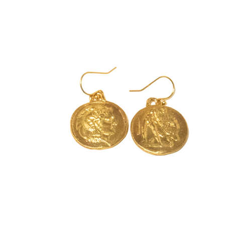 Artemis Earrings II in Gold - Corail Blanc