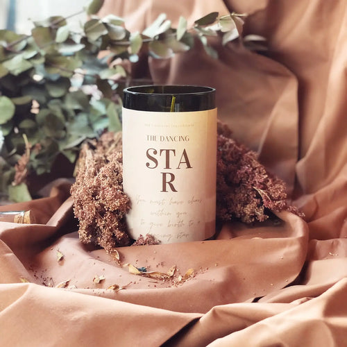 Star Upcycled Soy Candle - Corail Blanc
