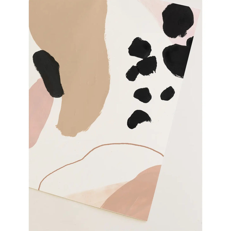 Wild House Abstract Print III - Corail Blanc