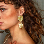 Ascendant Earrings - Corail Blanc
