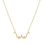 Goddess Necklace in Gold - Corail Blanc