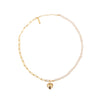 Love Asymmetric Pearl Necklace - Corail Blanc