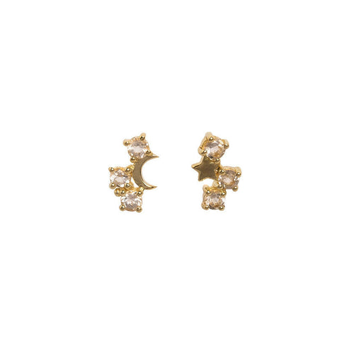 Lyra Earrings - Corail Blanc