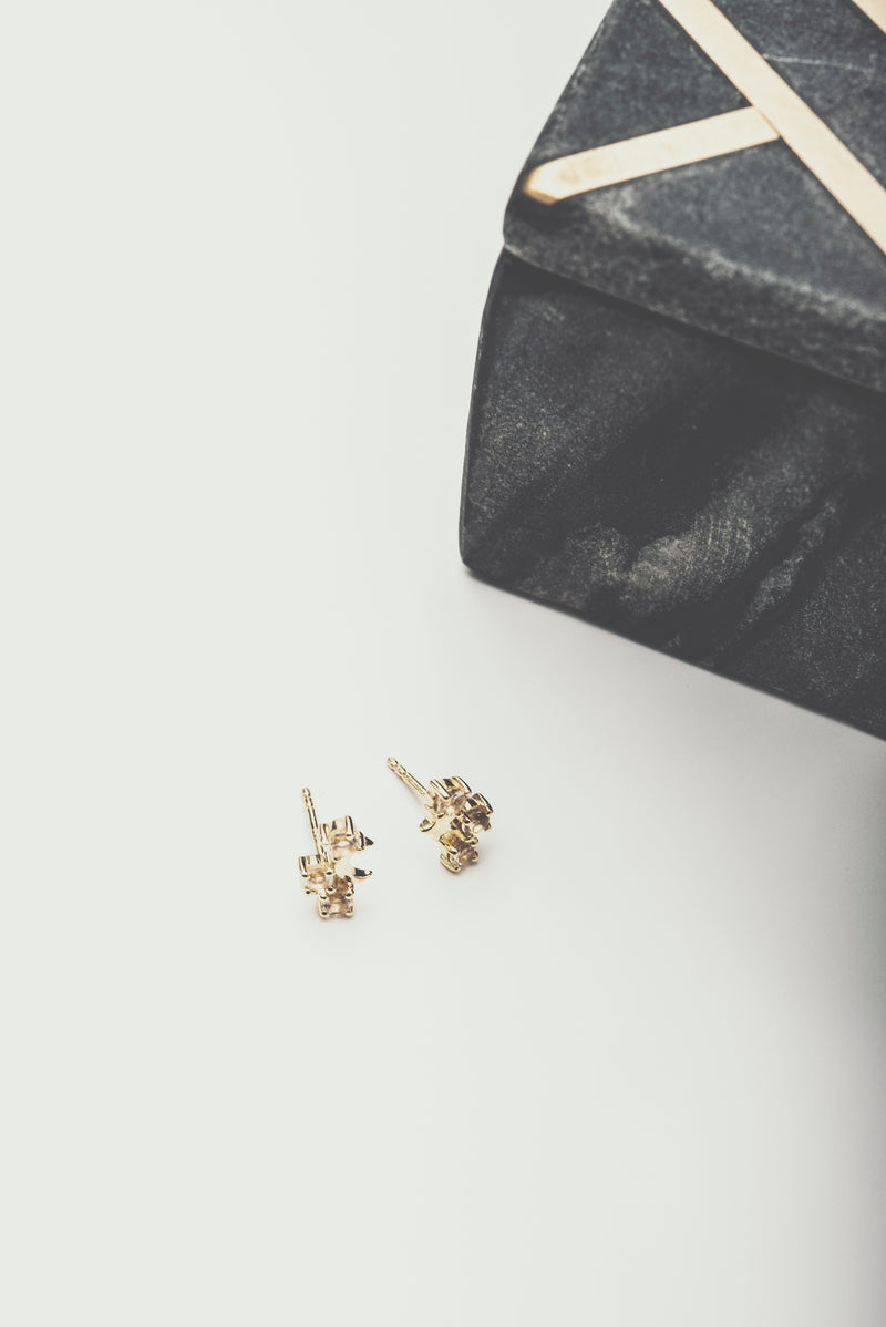 Lyra Earrings - Corail Blanc
