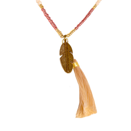 Canggu Choker in Tan - Corail Blanc