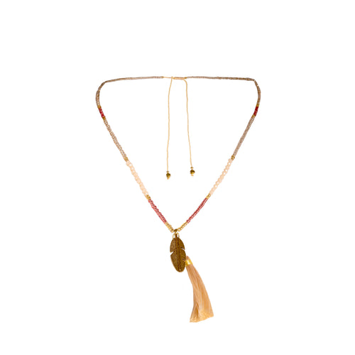 Canggu Choker in Tan - Corail Blanc