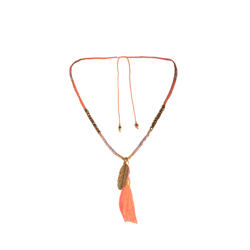 Canggu Necklace in Orange - Corail Blanc