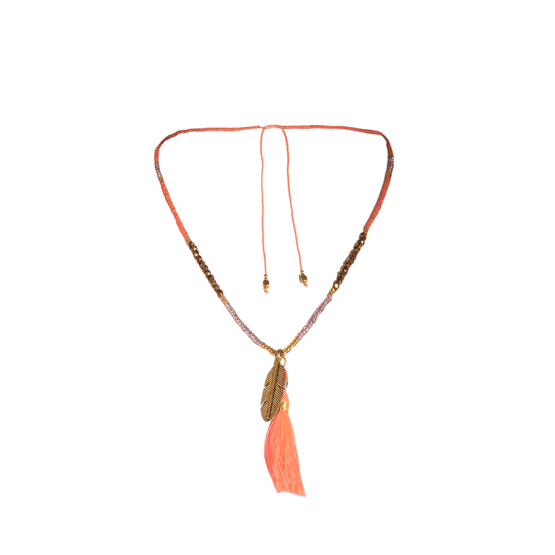 Canggu Necklace in Orange - Corail Blanc