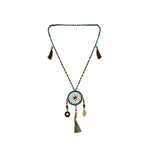 Bali Dreamcatcher Necklace in Turquoise - Corail Blanc