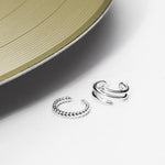 Spiral Ear-cuff in Silver - Corail Blanc