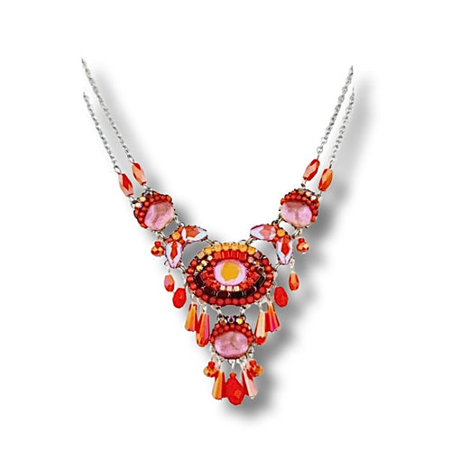 Orange Necklace - Corail Blanc