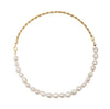 Pearl demi Rope Chain Necklace - Corail Blanc