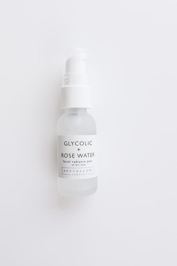 GLYCOLIC + ROSE WATER FACIAL RADIANCE PEEL - Corail Blanc