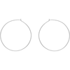 Nalie oversized Hoops in Silver - Corail Blanc